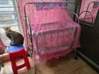 Kids Baby Cot with Wheel