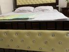 King size bed & bedside table for sell