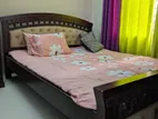 King Size Bed up For Urgent Sale (malaysian Oak)