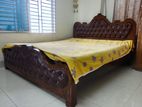 King size bed with spring mattress