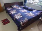 King Sized Oxford Wood Bed & Mattress