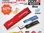 Kingston HyperX FURY 1600MHz 8GB DDR3 CL10 DIMM Ram