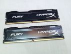 Kingston HyperX Fury DDR4 8gb (2x4)