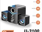 KISONLI U3100 Surround Bass Mini Speaker Stereo Multimedia