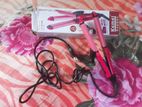 KM-1055 2 in 1 hair straightner and curler