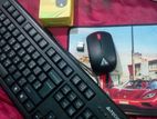 কম্বো প্যাকেজ (Keyboard -Wire+ Mouse- Wireless + Mousepad)