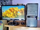কম্পিউটার ব্রাউজিং বেসিক কাজের পিসি Ram 4GB|500GB Rom 19"LED HP Monitor