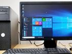 কম্পিউটার ব্রাউজিং বেসিক কাজের পিসি Ram 4GB|500GB Rom 19"LED HP Monitor