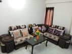 L Corner Sofa set canadian process wood 5 seat (WITH TEA TABLE)