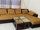 L shape branded sofa