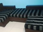 L shape sofa also devan