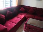 L-shape Sofa set with T-Table