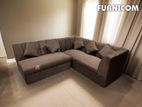 L-shaped Sofa Set with Cushions Upholstered Velvet for Living Room