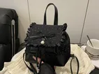 Lace Ruffle Bow Mini Backpack
