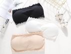 Lace Three Breasted Buckle Wrap Strapless Shoulders Strap Cotton