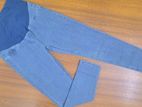 Ladies Denim Pregnancy Long pant stitched