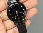 Ladies Dior Magnetic Wrist Fashionable Watch-Black Color