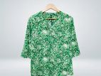 Ladies three-quarters slaves soft floral casual Tops from levin