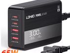 Ldnio Fast Charging Charger Adapter Multi Port with Digital Display