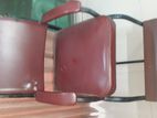 LEATHER CHAIR DARK BROWN FOR PARLOUR.