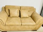 Leather sofa set