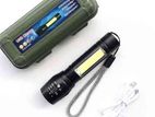 LED USB Rechargeable Mini Flashlight Torch light Signal Light- Zoomable