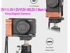 LEFTFOTO L Bracket Release Plate with Wooden Handle Grip- শক্ত গ্রিপ দেয়