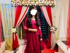 Lehenga Color : Deep Maroon (one time used)