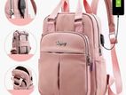 Nylon Ladies China Backpack (pink)