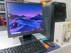 lenovo 4th gen 8gb ram brand desktop pc with square monitor full setup
