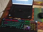 LENOVO THINKPAD CORE i7 8th generation + RGB KEYBOARD +WARE LESS MOUSE