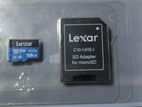 Lexar 128 GB SD card with adapter