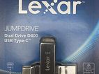 Lexar JumpDrive Dual Drive D400 64GB USB 3.1 Type-C Pen