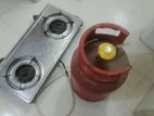 Lg Gas Stove and 12 Kg Cilynder