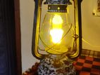 lighting system hand painted hurricane table lamp