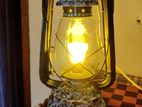 Lighting system hand painted hurricane table lamp