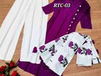 Linen Kurti Set-3 ps