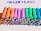 লিথিয়াম ব্যাটারী 18650f 3.7 v 2200mah