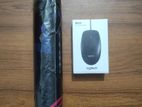 Logitech B100 Mouse+ Razer/Rog Mousepad (New)