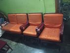 লোহা কাঠের চারটি সোফা সেট প্লাস গদি (২+১+১=৪টি)