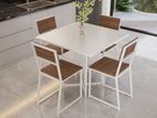 লোহার ডাইনিং টেবিল এবং চেয়ার - ৫৫ / Iron Dining Table & Chair 55