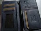 Long leather wallet for men