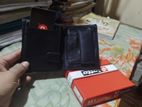 Lotto M Leather black money bag