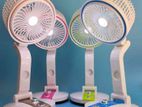 LR Fan (Adjustable Rechargeable Folding With Led Light)