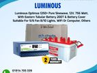 Luminous Ips Optimus 1250 with Eastern Battery 200t For 6 Fan 10 Lights