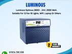 Luminous Ips Ups Optimus 2800+ 24v 2000 Watt 12v Double Battery System