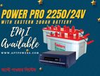 Luminous Power Pro 2250 with Eastern 200Ah Tubular Battery