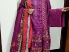 Luxurious Embroidered Unstitched Lawn