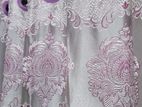 Luxurious Lavender Embroidery Curtains (7 Kuchi) 4 Pcs