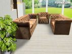 Luxurious Living Room Sofa Set Upholetred with Velvet Fabrics-New